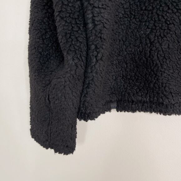 New Lululemon Wool Whenever Crew Womens 6 Black Sherpa Fleece Cozy Pullover - Picture 5 of 8
